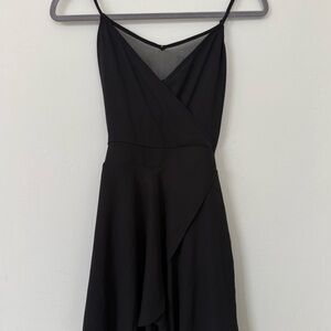 Express Black Mini Wrap Dress/Romper